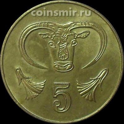 5 центов 2004 Кипр. Бык.