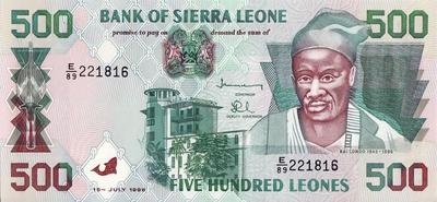 500 леоне 1998 Сьерра-Леоне.  