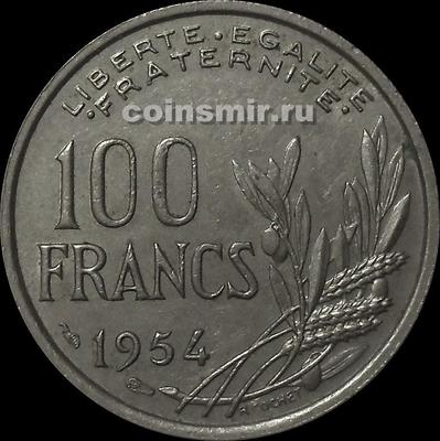 100 франков 1954 Франция. Без В.