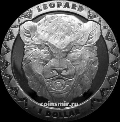 1 доллар 2019 Сьерра Леоне. Леопард.