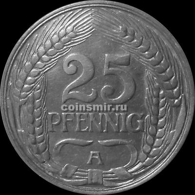 25 пфеннигов 1910 А Германия.