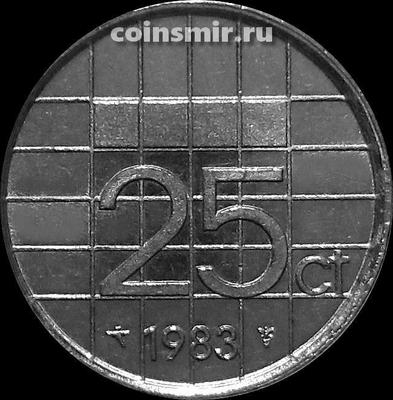 25 центов 1983 Нидерланды.