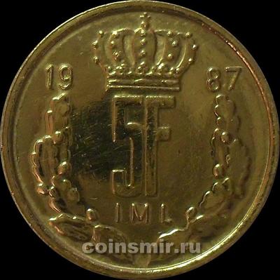 5 франков 1987 Люксембург.