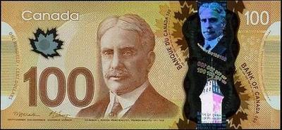 100 долларов 2011 Канада.