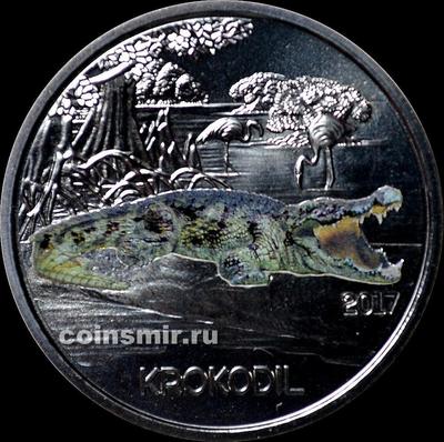 3 евро 2017 Австрия. Крокодил.