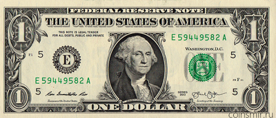 1 доллар 2013 Е США.