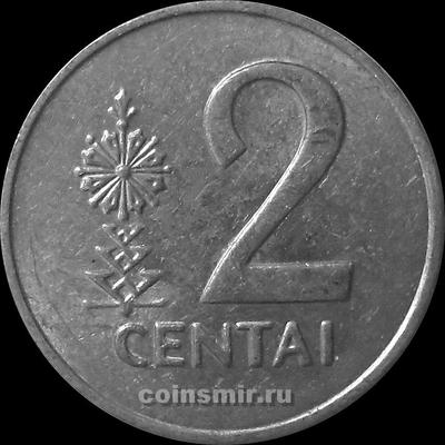 2 цента 1991 Литва. UNC