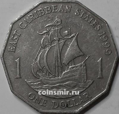 1 доллар 1999 Восточные Карибы.