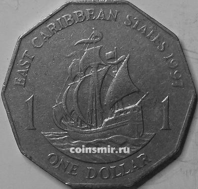 1 доллар 1997 Восточные Карибы.