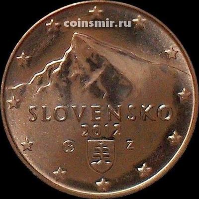 1 евроцент 2012 Словакия. Гора Кривань.