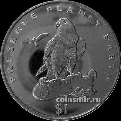 1 доллар 1996 Эритрея. Сокол.
