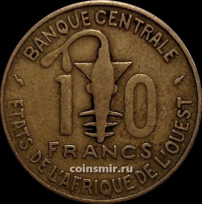 10 франков 1976 КФА BCEAO (Западная Африка).