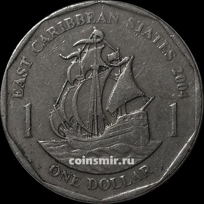 1 доллар 2004 Восточные Карибы. VF.