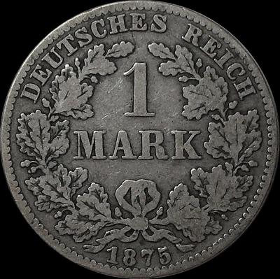 1 марка 1875 B Германия.
