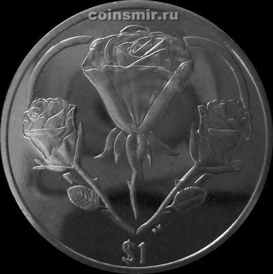 1 доллар 2015 Британские Виргинские острова. Розы.