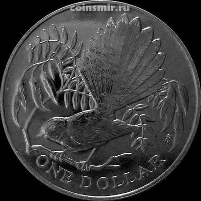 1 доллар 1980 Новая Зеландия. Веерохвостка.