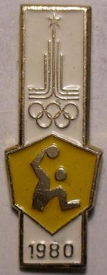 Значок Гандбол. Олимпиада 1980 в Москве. Игрок.