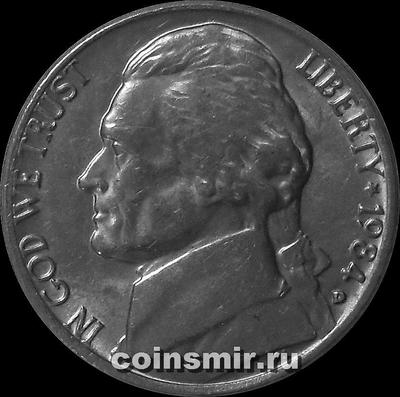 5 центов 1984 D США.