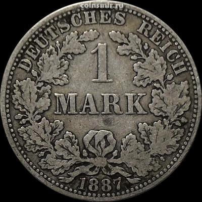 1 марка 1887 А Германия.