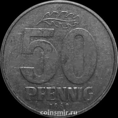 50 пфеннигов 1968 А  Германия ГДР.