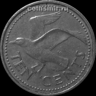 10 центов 1989 Барбадос. Чайка.
