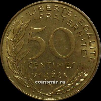 50 сантимов 1962 Франция.