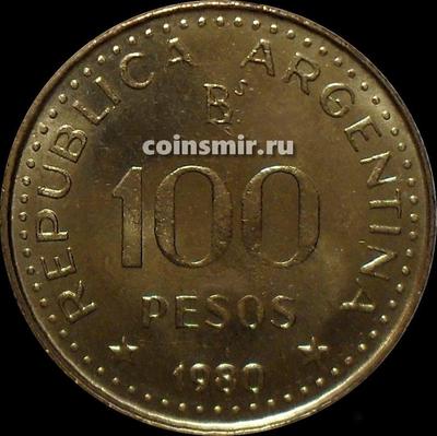 100 песо 1980 Аргентина.