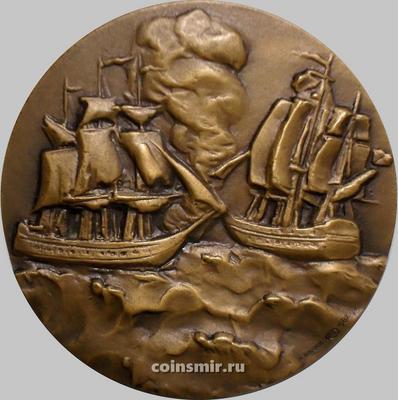 Настольная медаль ЛМД. Адмирал Михаил Петрович Лазарев 1788-1851.