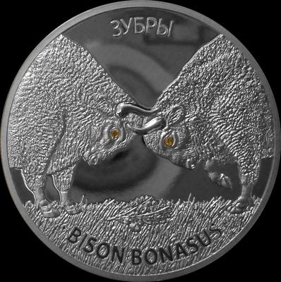 20 рублей 2012 Беларусь. Зубры.