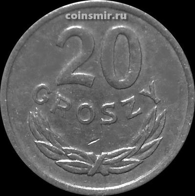 20 грошей 1976 Польша. Малая дата.