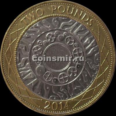 2 фунта 2014 Великобритания. (в наличии 2015 год)