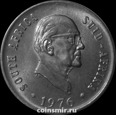 10 центов 1976 Южная Африка. Президент Фуше.