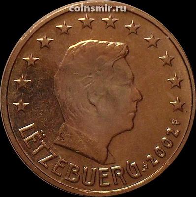 5 евроцентов 2002 Люксембург. Великий герцог Люксембурга Анри.