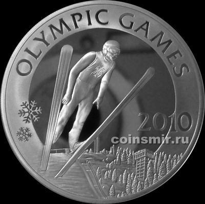 100 тенге 2009 Казахстан. Зимняя олимпиада 2010 в Ванкувере . Прыжки с трамплина.
