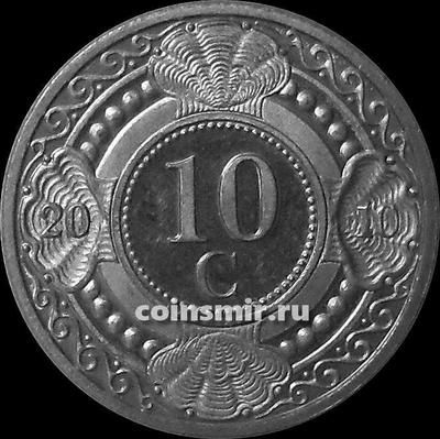 10 центов 2010 Нидерландские Антильские острова.