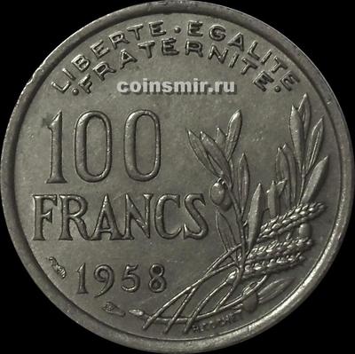 100 франков 1958 Франция. Без В.
