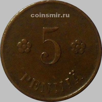 5 пенни 1922 Финляндия.