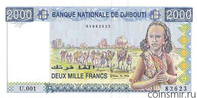 2000 франков 1997 Джибути.