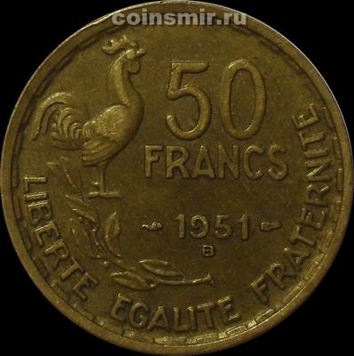 50 франков 1951 В Франция.