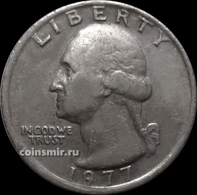 25 центов 1977 США. Джордж Вашингтон.