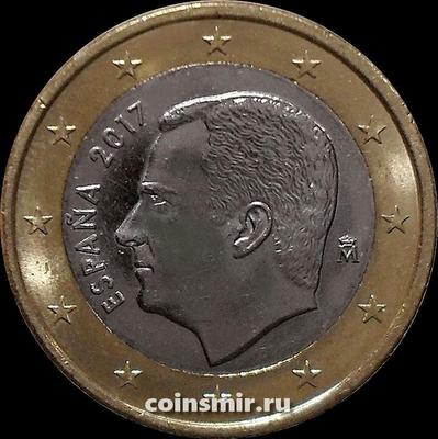 1 евро 2017 Испания. Филипп VI.
