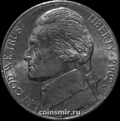 5 центов 2002 D США. Томас Джефферсон.