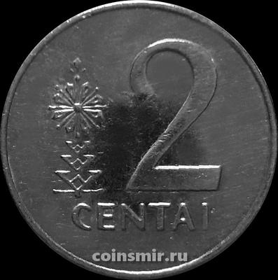 2 цента 1991 Литва. VF