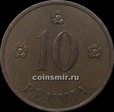 10 пенни 1937 Финляндия.