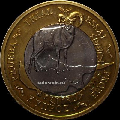 1 евро 2003 Кипр. Европроба. Specimen.