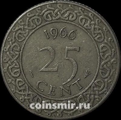 25 центов 1966 Суринам.