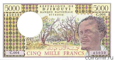 5000 франков 1979-2002 Джибути.