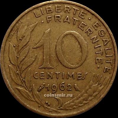 10 сантимов 1962 Франция.