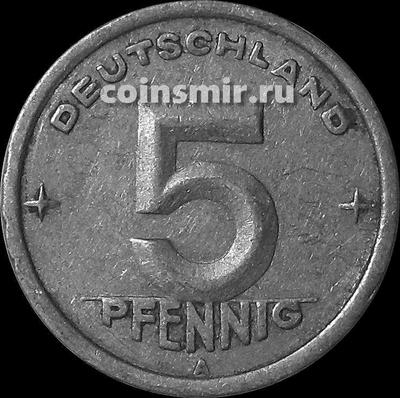 5 пфеннигов 1949 А Германия ГДР.