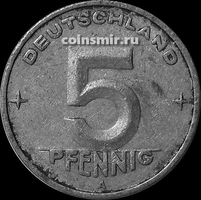 5 пфеннигов 1950 А Германия ГДР.